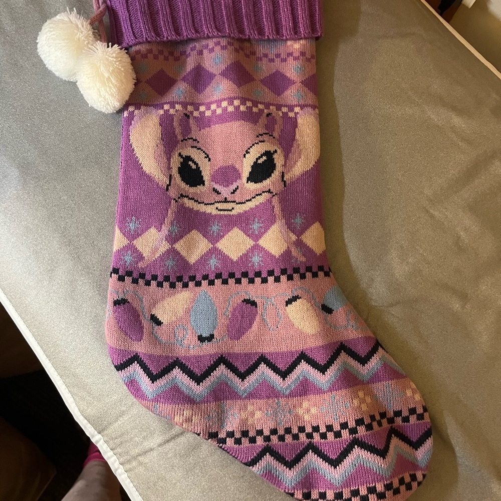 Disney Purple Angel Christmas Stocking